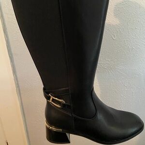 Elegant Black Knee-High Boots